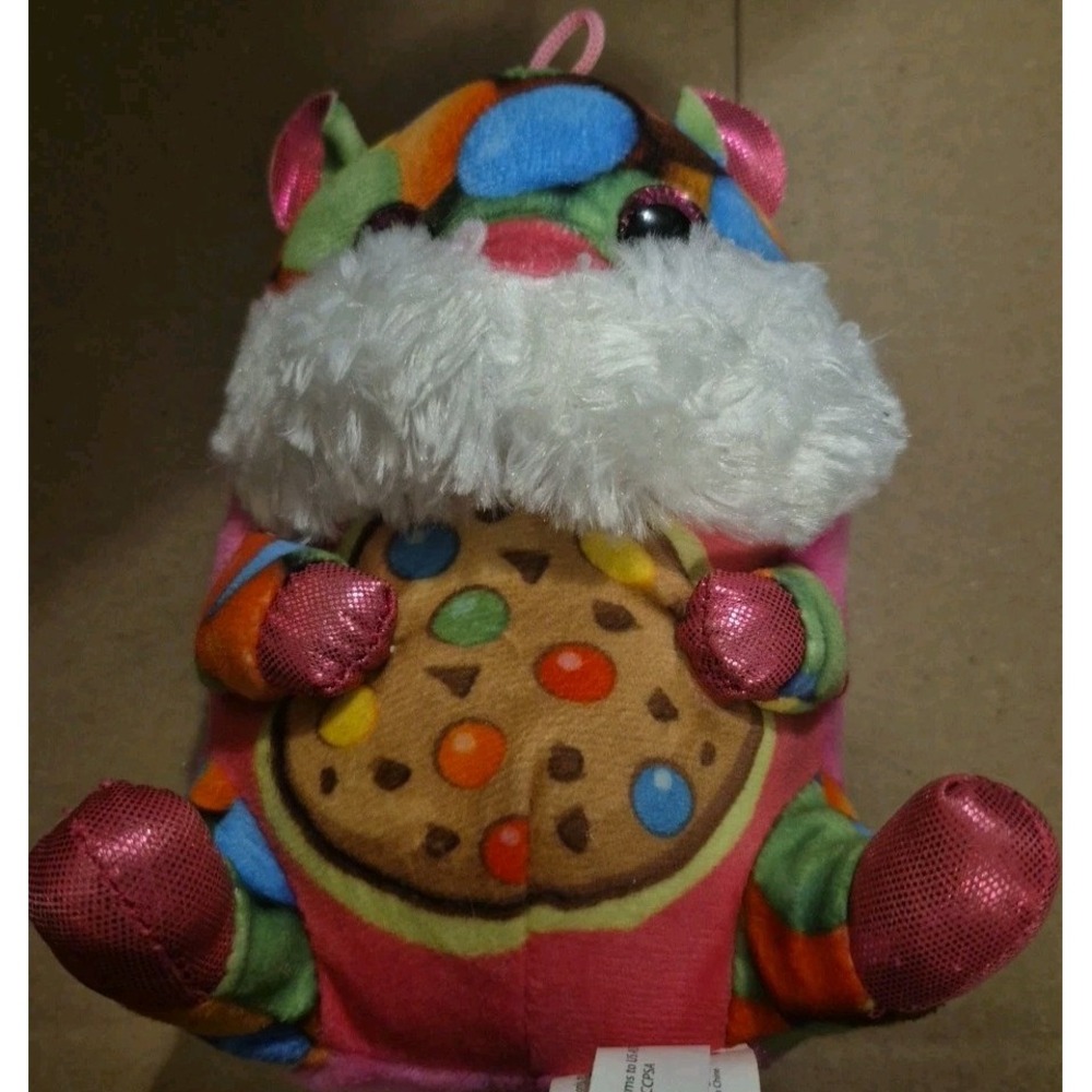 Good Stuff Plush Hamster with doughnut Sprinkles‎  Purple Stuffed 13" Summer
